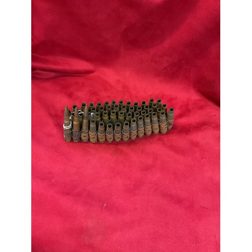 136 - A selection of WWII brass shell casings
