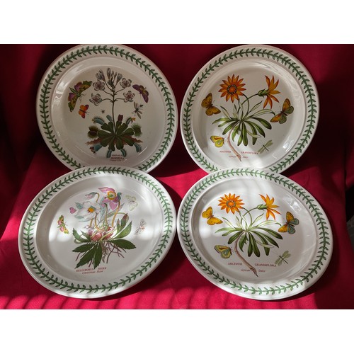 61 - A set of eight Portmeirion 'Botanical Garden' dinner plates, eight side plates and eight tea plates