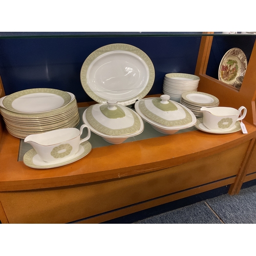 73 - A Royal Doulton 'Sonnet' part dinner service to include dinner plates, side plates, tureens, gravy b... 