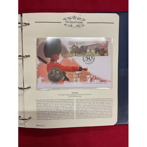 176 - The Royal Family stamp and coin album