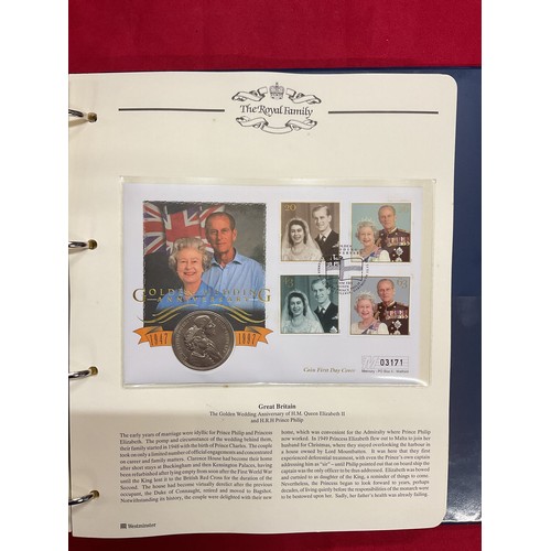 176 - The Royal Family stamp and coin album
