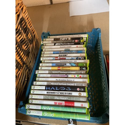 314 - A mixed selection of assorted XBox games to include Minecraft, Indiana jones Dirt, Blacksite etc