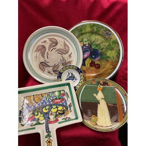 92 - A mixed selection of assorted china to include a Denby plate, Royal Copenhagen pin dish, A Mother's ... 