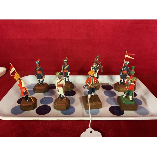 141 - A group of eight soldiers of the British Army of India