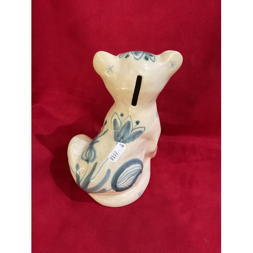 29 - A David Sharp Rye Pottery lion cub money box