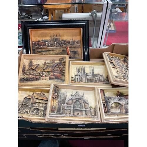 304 - A box of assorted Osborne plaques