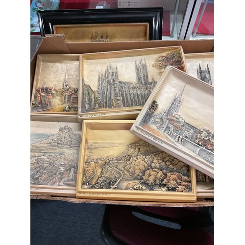 307 - A box of assorted Osborne plaques