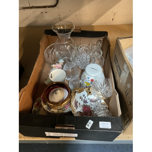 308 - A mixed selection of china and glass