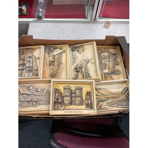 309 - A box of assorted Osborne plaques
