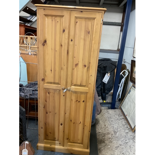336A - A pine double wardrobe