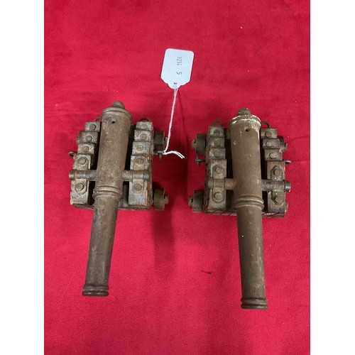 95 - Two vintage desktop cannons
