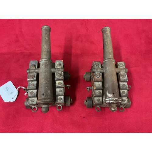 95 - Two vintage desktop cannons