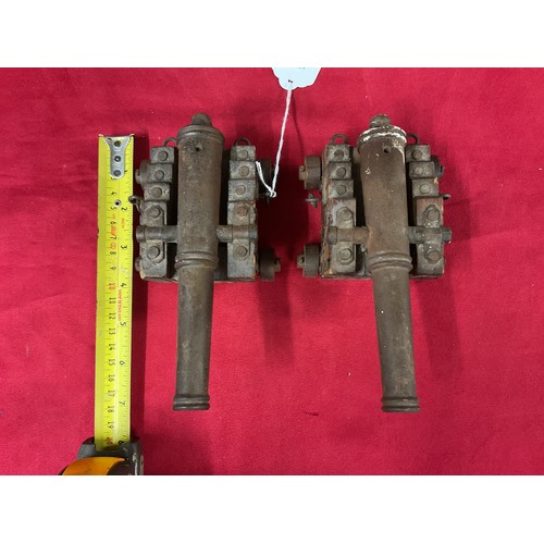 95 - Two vintage desktop cannons