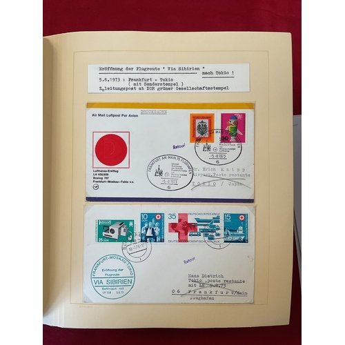 291 - A large album of Lufthansa flight covers 1973-1974