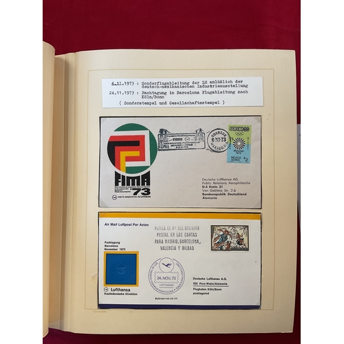 291 - A large album of Lufthansa flight covers 1973-1974