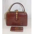 FERNANDE DESGRANGES 50's brown leather handbag – Pepa Lamarca