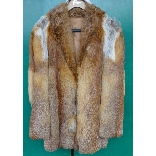 502 - Ladies Vintage Fox Fur Coat/Jacket, no interior label