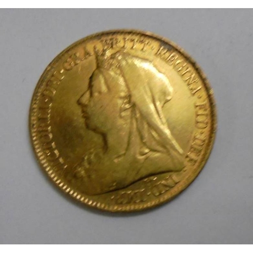 268 - Victorian Gold Half Sovereign Jubilee Head 1897