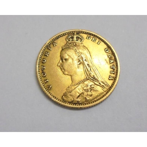 221 - Victorian 1892 Jubilee Head Half Sovereign