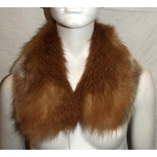 511 - Dark Brown Fur Stole & Fox? Collar