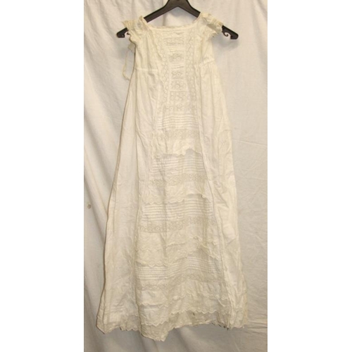 535 - Vintage Clothing incl. Childs Vintage Christening Dress with broderie anglaise detail, Ladies Long C... 