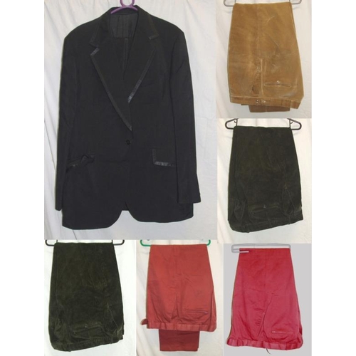 536 - Gents Clothing incl. Austin Reed Gents Black Evening Dress Suit, Glengarnock of Scotland green cordu... 