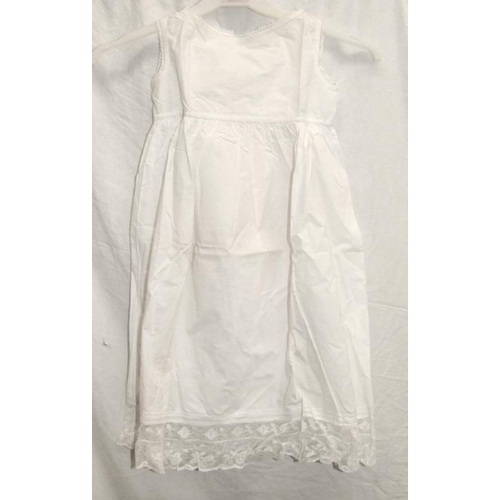 540 - Childs Christening Dress with broderie anglaise details, Childs White Cotton Victorian Style Pettico... 