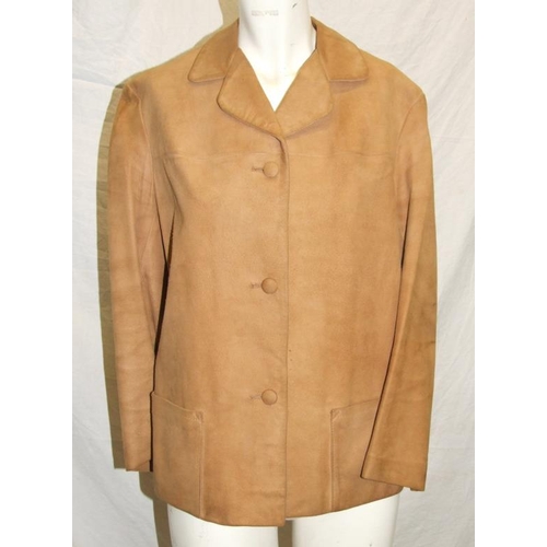 542 - Ladies Clothing incl. 2 Ladies Caramel Suede Jackets labelled Drapers Glastonbury & Good Time size 1... 