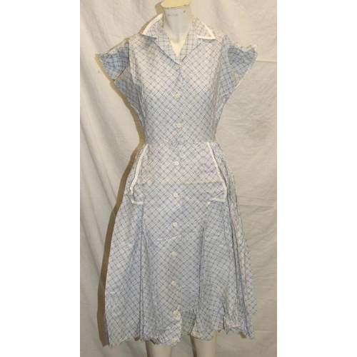 545 - Ladies Vintage Dresses incl. Horrockses black/white dress with matching belt & scarf, Horrockses whi... 