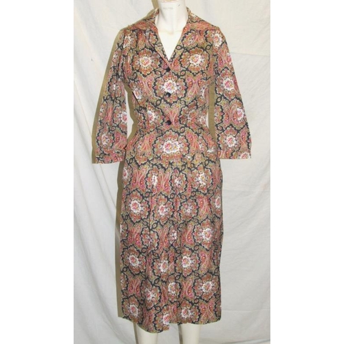 546 - Ladies Vintage Dresses incl. Origin cotton pink floral prairie style labelled size 16, Laura Ashley ... 