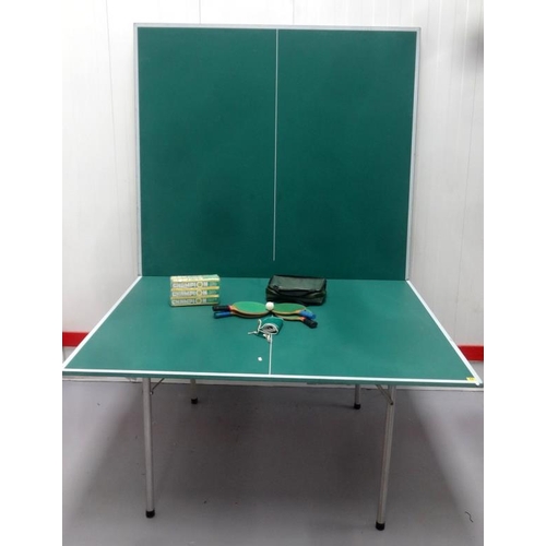 108 - Folding Table Tennis Table with some accessories