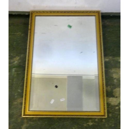 144 - Bevelled Glass Rectangular Wall Mirror