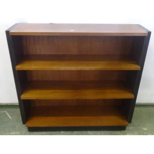 180 - Set Open Bookshelves with contrasting Dark wood end supports