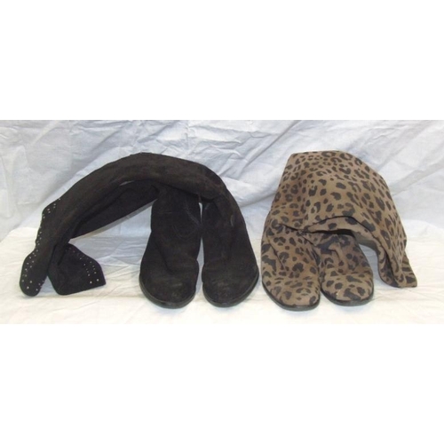 528 - Ladies Shoe & Boots Size 5 1/2: Clarks black suede Mary Jane style, LK suede court shoes, Russell & ... 