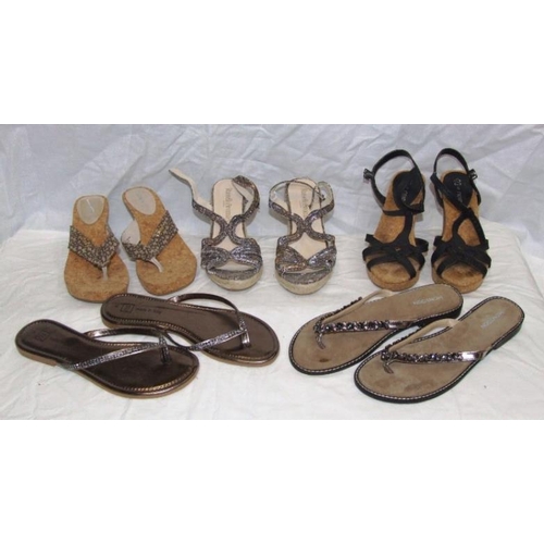 530 - Ladies Sandals Size 6 incl. Russell & Bromley, Carvela, DKNY, Dizzy, Fitflop, Next, Monsoon & Kurt G... 