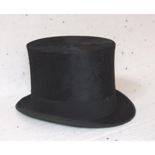 548 - Top Hat labelled Morton & Co. 408 Strand, 2 Silk Cravats, 2 Pairs Sock Suspenders, Tootal White Even... 