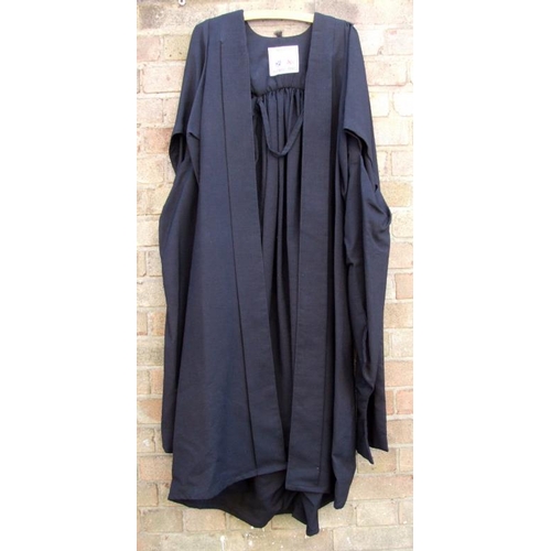 577 - Academic Gown labelled Cray & Son Ltd. Robe Makers by Appointment of Universities of Durham & Newcas... 