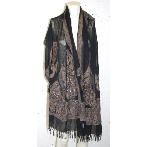 636 - Jaeger Woollen Shawl, Hobbs Animal Print Fur Scarf, 2 Tone Brown Shawl, Phase Eight faux fur scarf, ... 