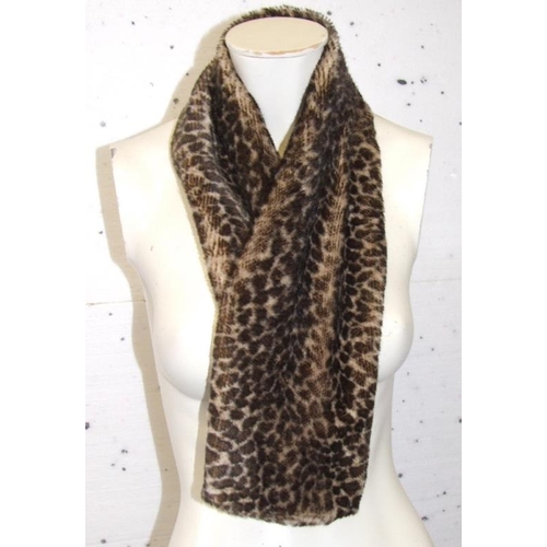 636 - Jaeger Woollen Shawl, Hobbs Animal Print Fur Scarf, 2 Tone Brown Shawl, Phase Eight faux fur scarf, ... 