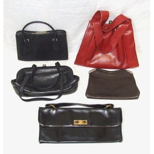 513 - Ladies Vintage Leather Handbags incl. Golden Age, Jane Shilton, Janvier etc. (12)