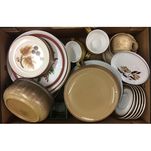 Denby Stoneware Dinnerwares Cotswold Plates, Cinnamon