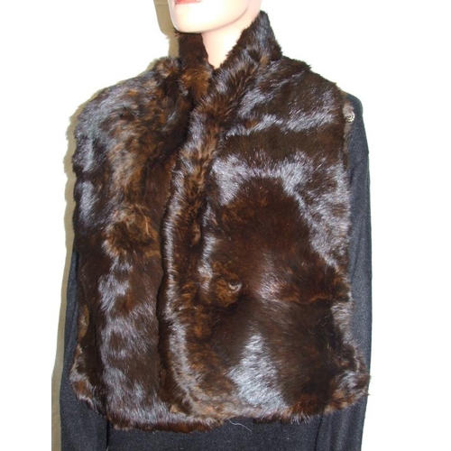 552 - Vintage Black Fox? Fur Collar, Coney Fur Stole & Marten? Fur Stole (3)