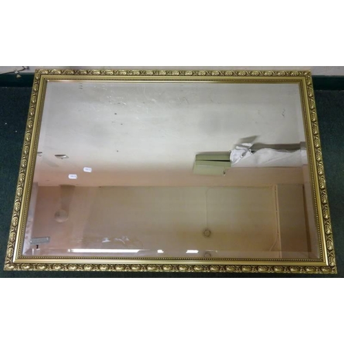 51 - Gilt Framed Wall Mirror with bevelled glass