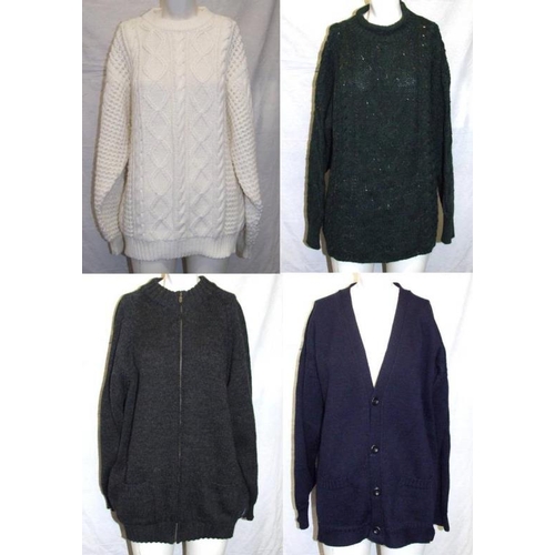 542 - Mens Jumpers & Cardigans incl. Thomas Keeling size L, Taylor & Butler, Woolovers, Guernsey Woollens,... 