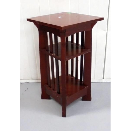 56 - Small Square Topped 3-Tier Lamp Table