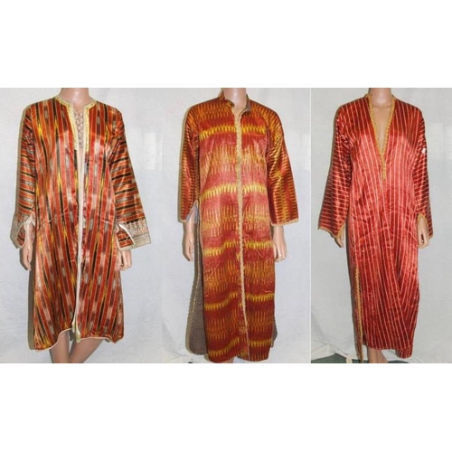 561 - 3 Vintage Middle Eastern/Asian Kaftan Coats