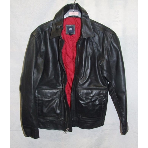 Gap boys leather on sale jacket