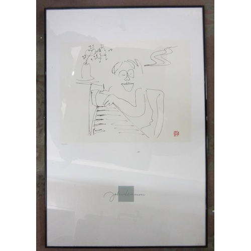 187 - John Lennon Lithograph Limited Edition No. 2481 of 3000 'Baby Grand' marked Bruce McGaw Graphics Pub... 