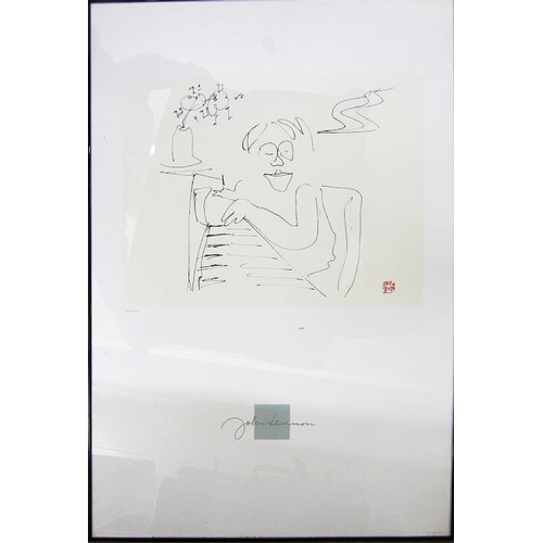 187 - John Lennon Lithograph Limited Edition No. 2481 of 3000 'Baby Grand' marked Bruce McGaw Graphics Pub... 