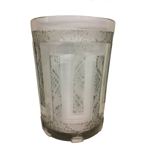 247 - Lalique Grimpereaux Vase/Wine Cooler, No.987, Designed in 1926, marked R Lalique, France, No.987